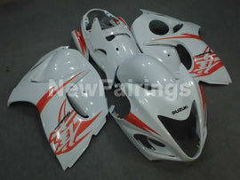 White with orange decals Factory Style - GSX1300R Hayabusa 08-20 Fairing Kit
