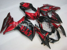 Cargar imagen en el visor de la galería, Wine Red and Black Factory Style - GSX-R1000 09-16 Fairing Kit