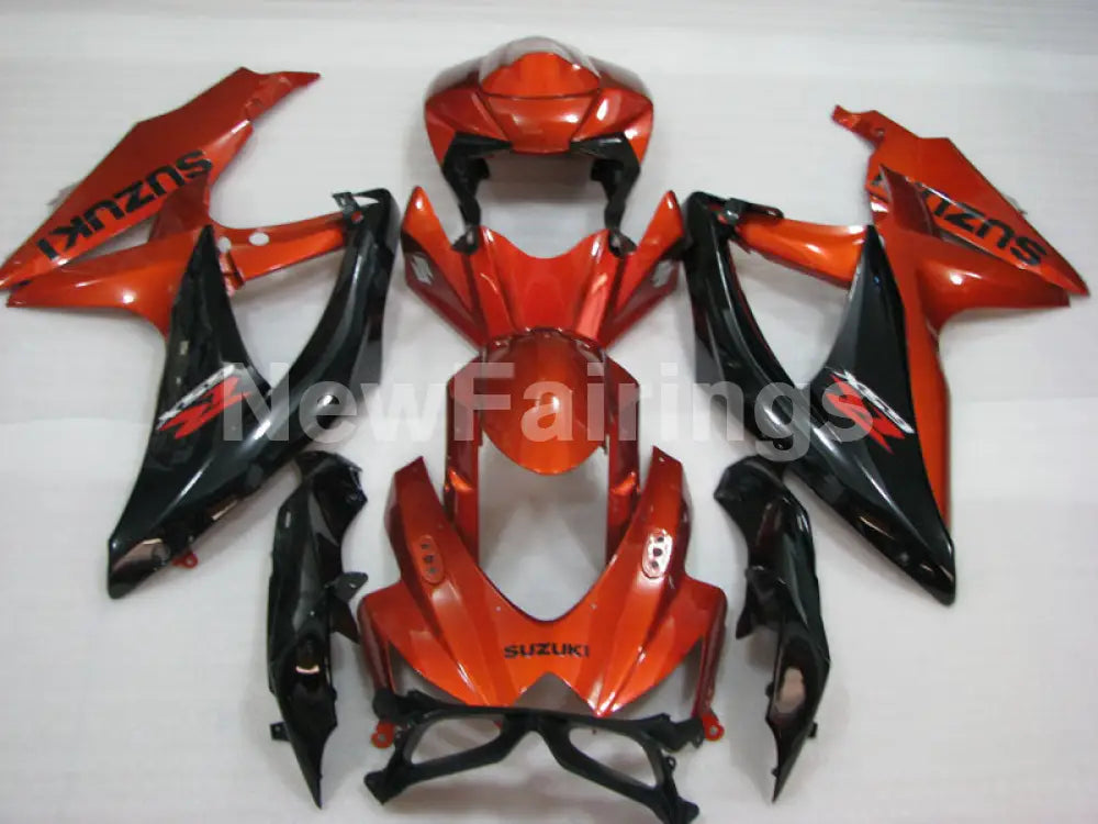 Wine Red and Black Factory Style - GSX-R600 08-10 Fairing Kit