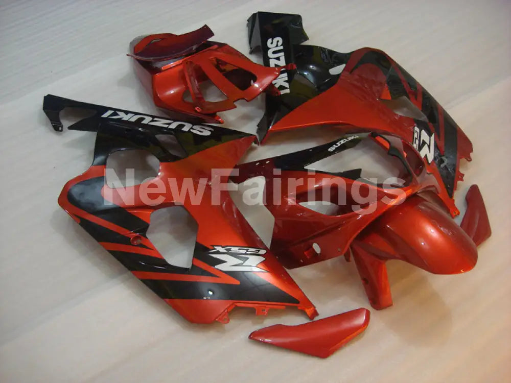 Wine Red and Black Factory Style - GSX-R750 04-05 Fairing Kit
