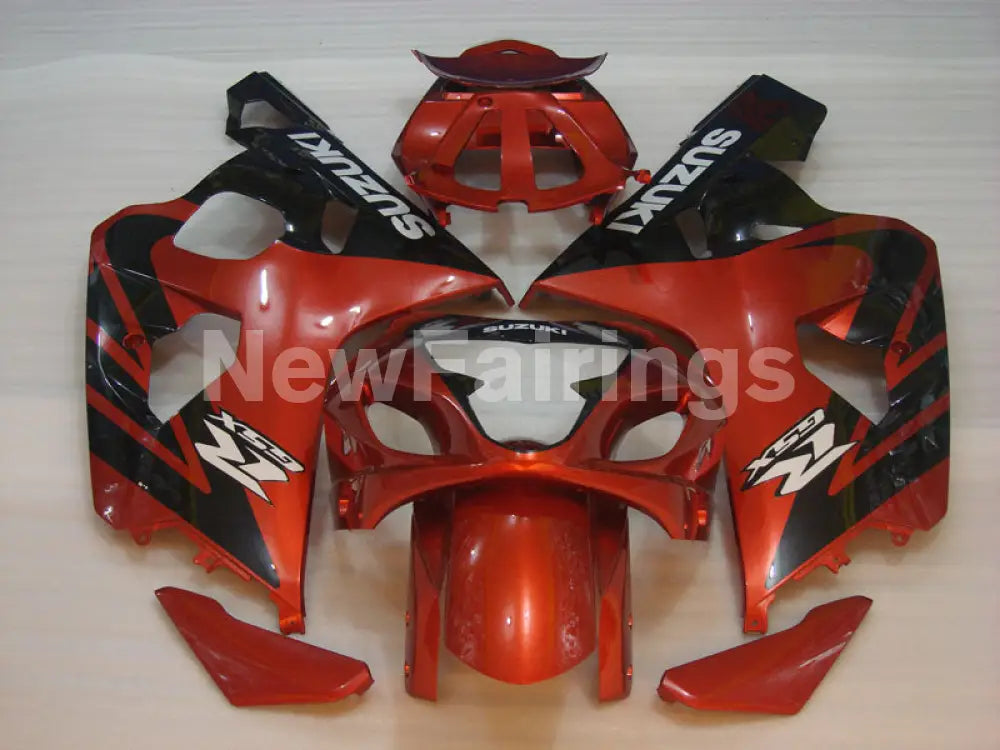 Wine Red and Black Factory Style - GSX-R750 04-05 Fairing Kit