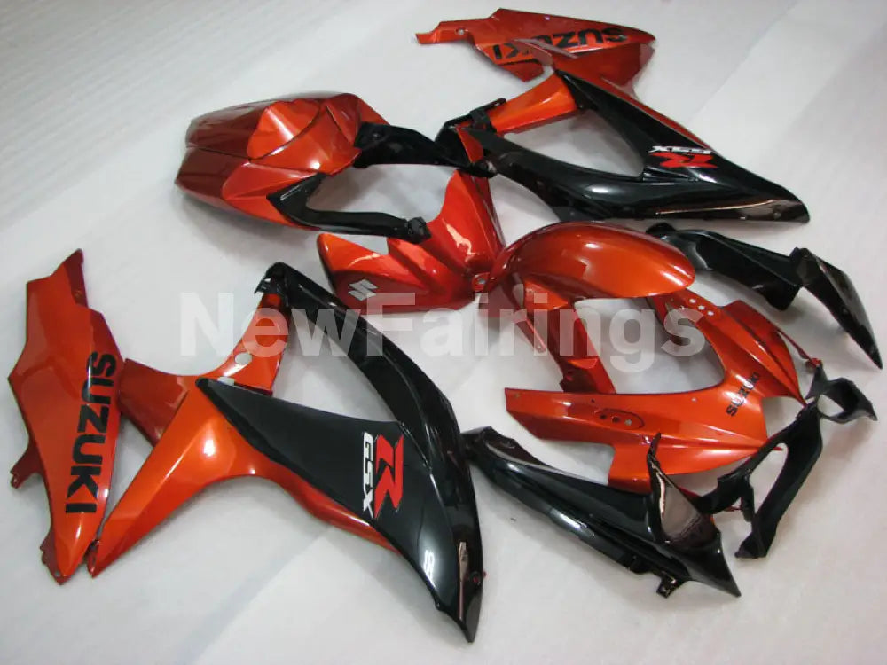 Wine Red and Black Factory Style - GSX-R750 08-10 Fairing Kit