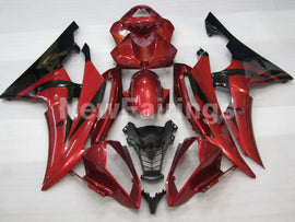 Wine Red and Black Factory Style - YZF-R6 08-16 Fairing Kit