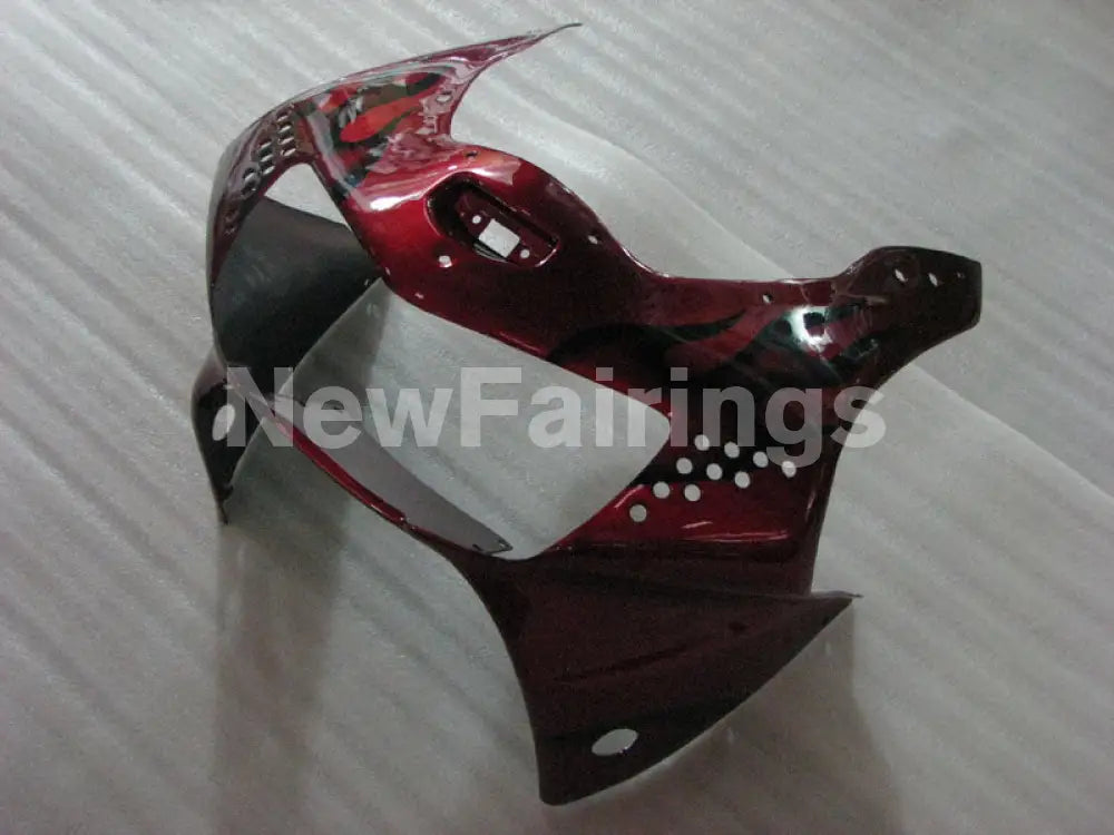 Wine Red and Black Flame - CBR 919 RR 98-99 Fairing Kit