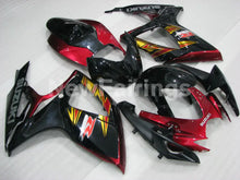 Cargar imagen en el visor de la galería, Wine Red and Black Golden Factory Style - GSX-R600 06-07 Fairing Kit