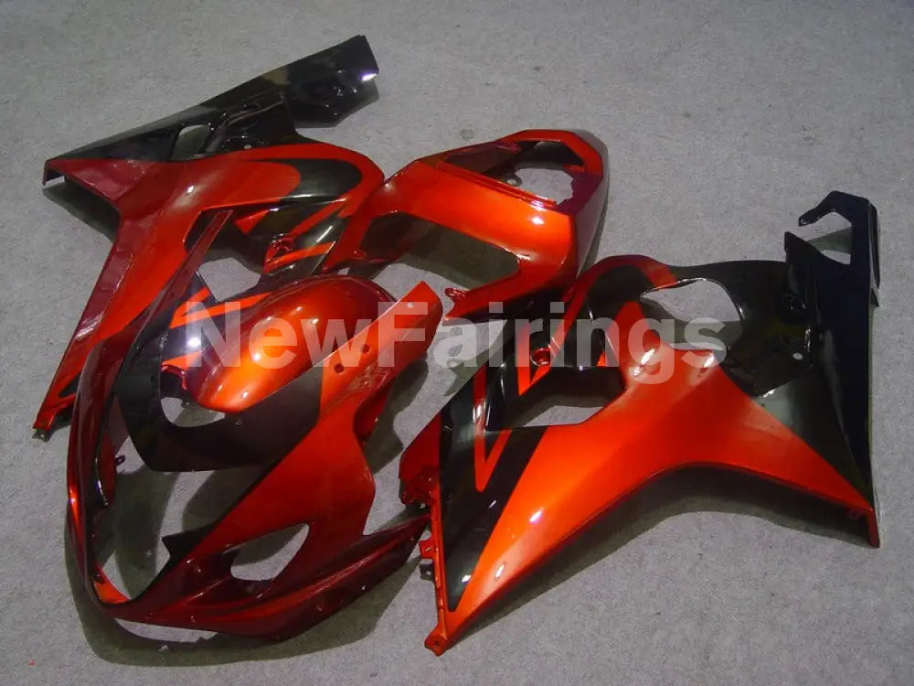 Wine Red and Black No decals - GSX-R600 04-05 Fairing Kit