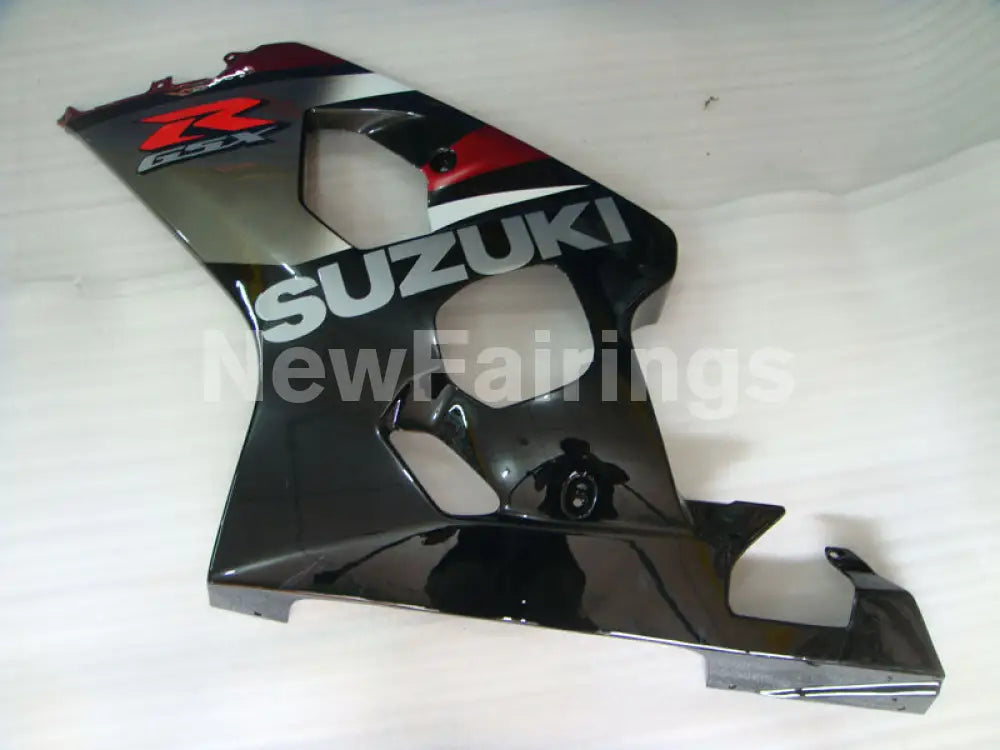 Wine Red and Grey Black Factory Style - GSX-R750 04-05 Fairing Kit