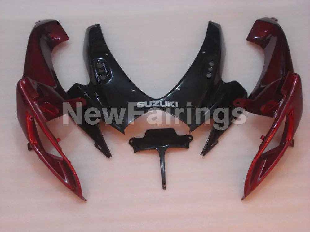 Wine Red and Grey Black Factory Style - GSX-R750 06-07 Fairing Kit