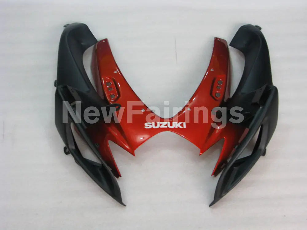 Wine Red and Matte Black Factory Style - GSX-R600 06-07 Fairing Kit