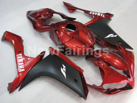 Wine Red and Matte Black Factory Style - YZF-R1 07-08 Fairing Kit