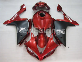 Wine Red and Matte Black Factory Style - YZF-R1 07-08 Fairing Kit