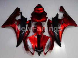 Wine Red and Matte Black Factory Style - YZF-R6 06-07 Fairing Kit