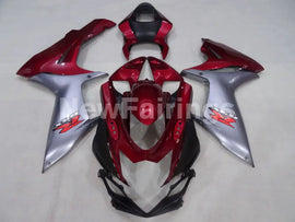 Wine Red and Silver Factory Style - GSX-R600 11-24 Fairing Kit