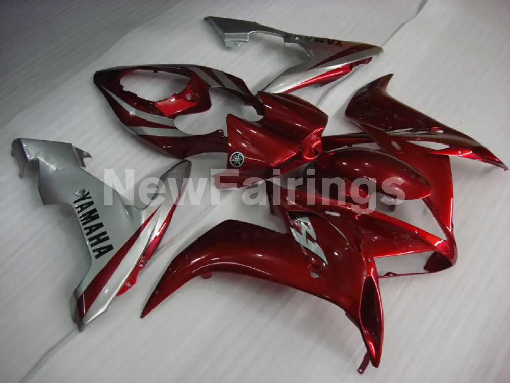 Wine Red and Silver Factory Style - YZF-R1 04-06 Fairing Kit