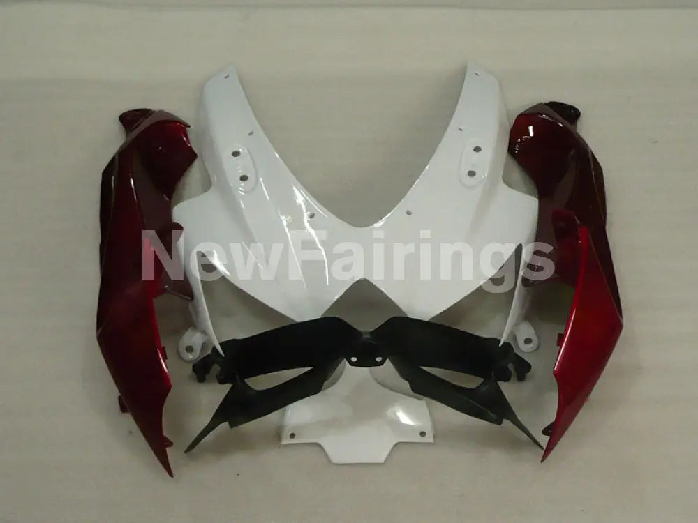 Wine Red and White Black Factory Style - GSX-R750 08-10 Fairing Kit