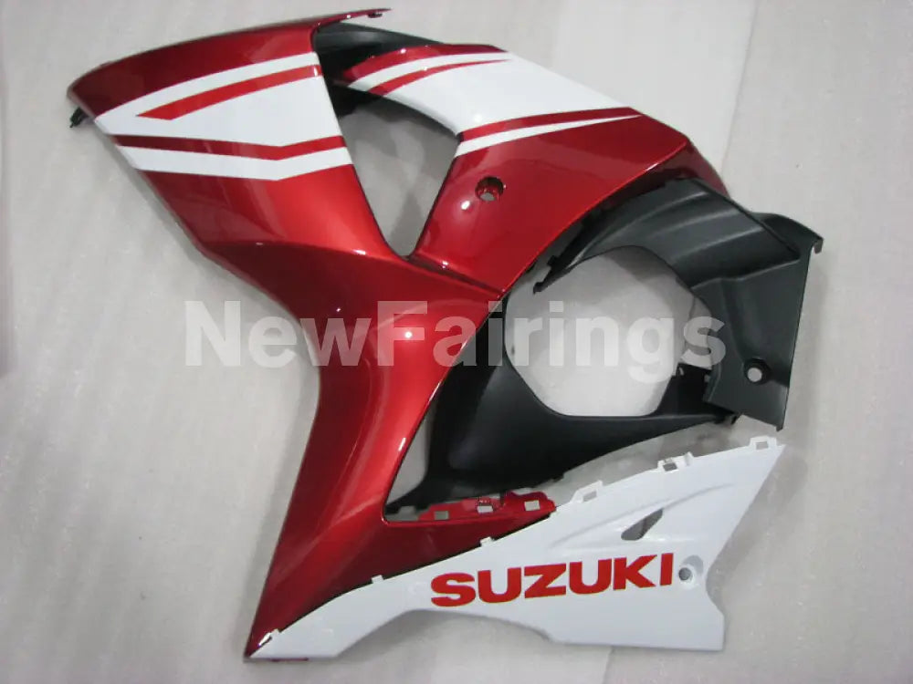 Wine Red and White Factory Style - GSX-R1000 09-16 Fairing Kit