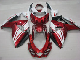 Wine Red and White Factory Style - GSX-R1000 09-16 Fairing Kit