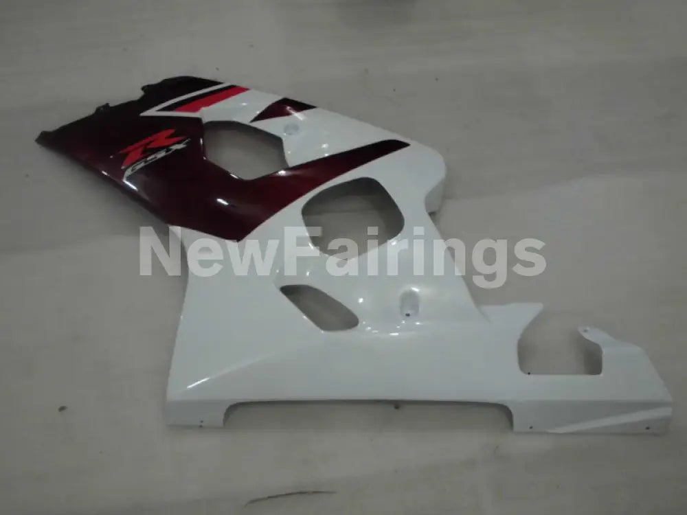 Wine Red and White Factory Style - GSX-R600 04-05 Fairing Kit