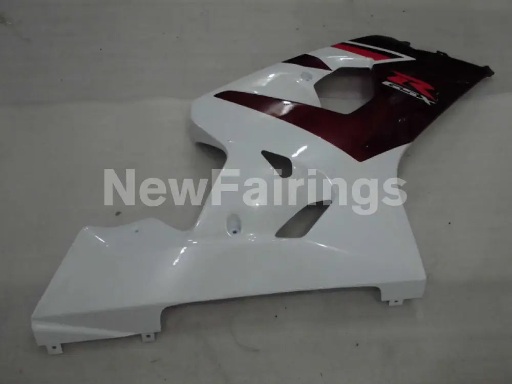 Wine Red and White Factory Style - GSX-R600 04-05 Fairing Kit