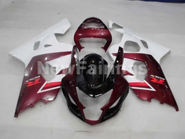 Wine Red and White Factory Style - GSX-R750 04-05 Fairing Kit