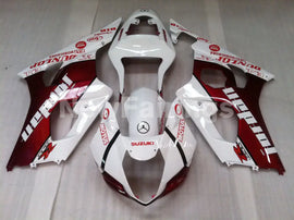 Wine Red and White Jordan - GSX-R1000 03-04 Fairing Kit