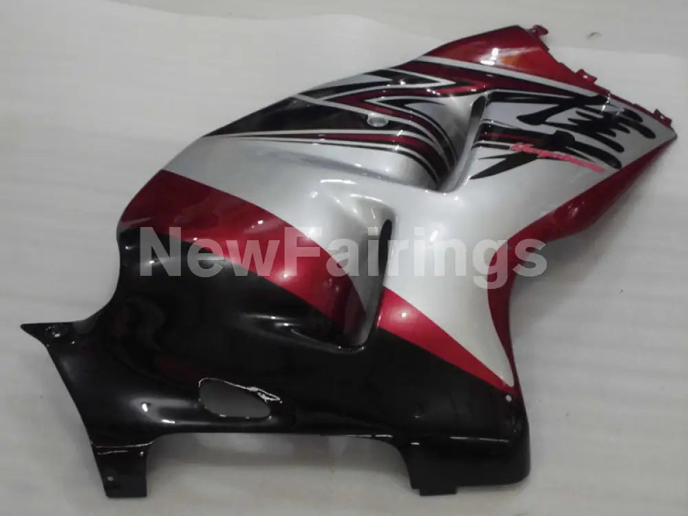 WIne Red Black and Silver Factory Style - GSX1300R Hayabusa 99-07 Fairing Kit
