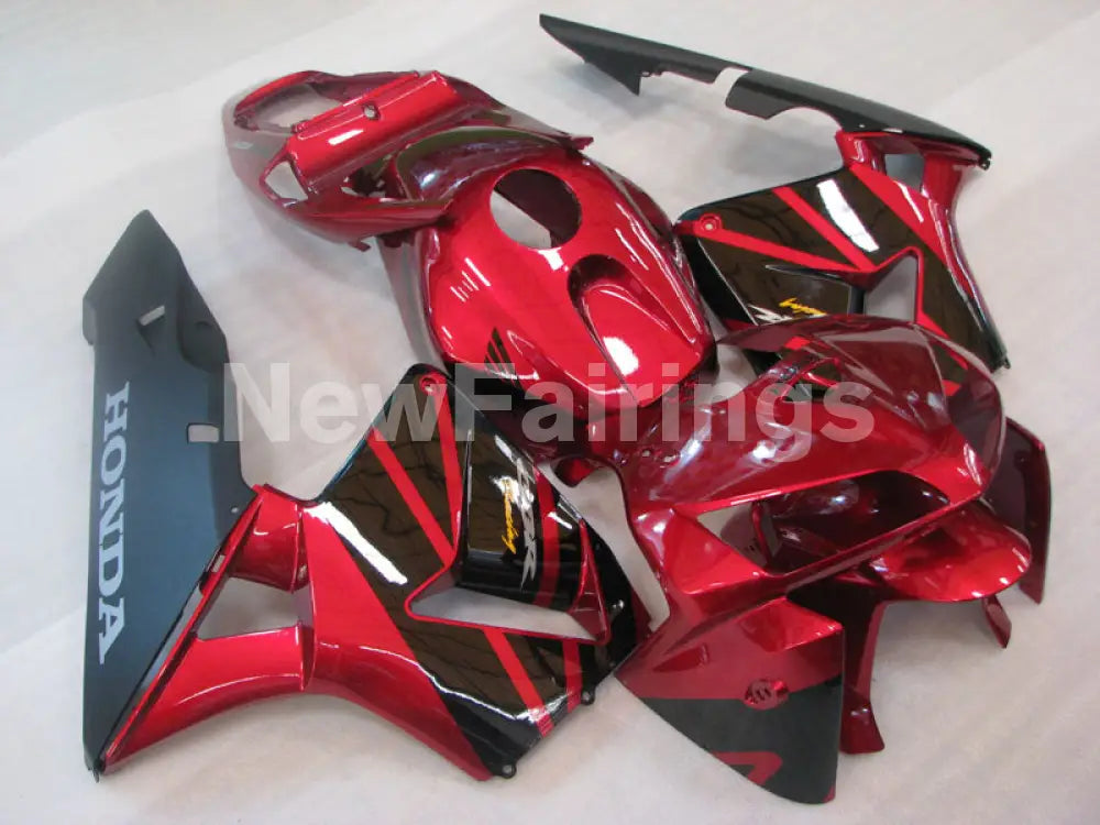 Wine Red and Black Factory Style - CBR600RR 05-06 Fairing Kit