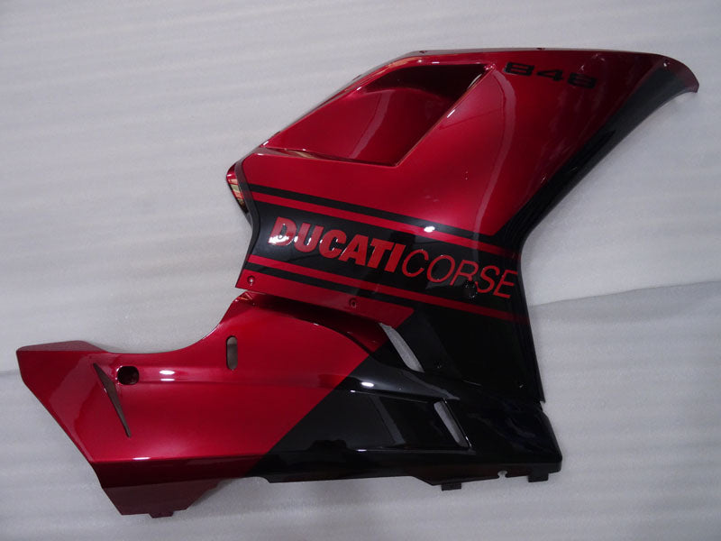 Wine Red and Black Factory Style - Ducati 848 07-11 Fairing Kit