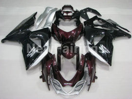 Wine Red and Black Silver Factory Style - GSX-R1000 09-16 Fairing Kit