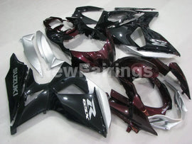 Wine Red and Black Silver Factory Style - GSX-R1000 09-16 Fairing Kit