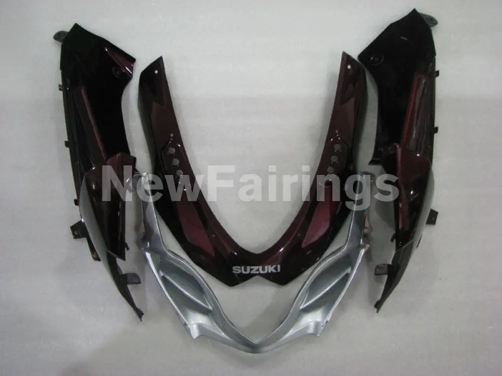 Wine Red and Black Silver Factory Style - GSX-R1000 09-16 Fairing Kit