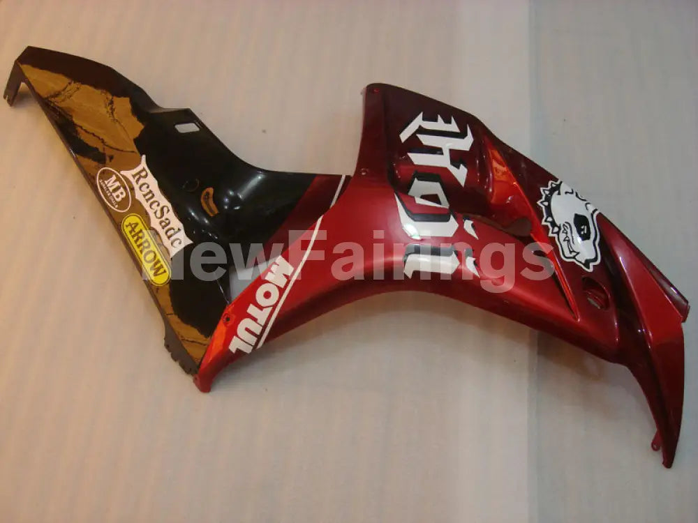 Wine Red and Black Wolf - CBR1000RR 06-07 Fairing Kit