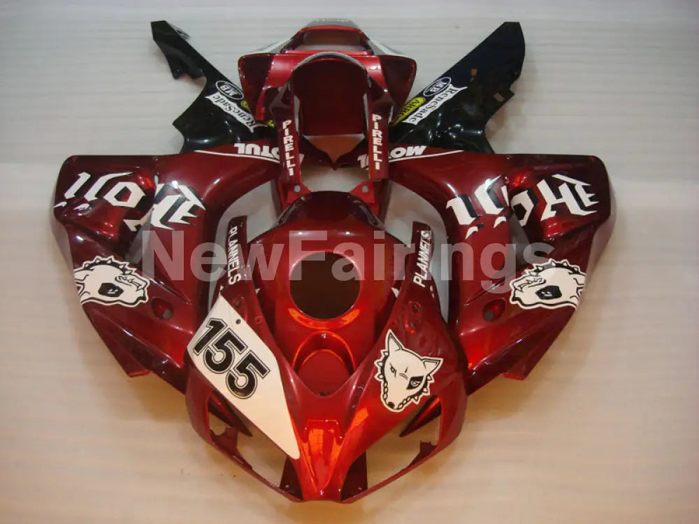 Wine Red and Black Wolf - CBR1000RR 06-07 Fairing Kit