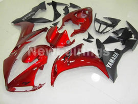 Wine Red Matte Black Factory Style - YZF-R1 04-06 Fairing Kit
