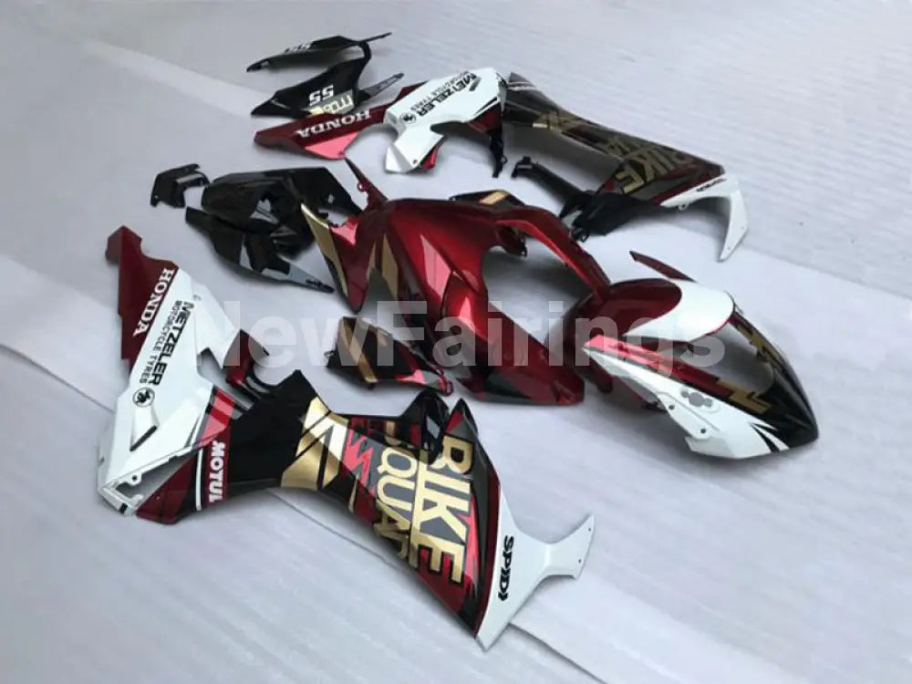 Wine Red and White BIKE - CBR1000RR 17-19 Fairing Kit