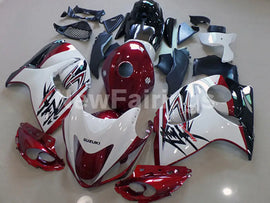 Wine Red and White Factory Style - GSX1300R Hayabusa 08-20 Fairing Kit