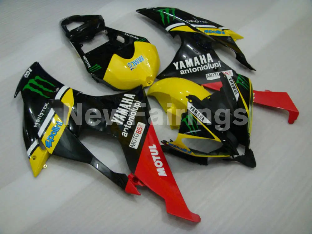 Yellow and Black Red Monster - YZF-R6 08-16 Fairing Kit