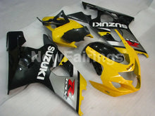Cargar imagen en el visor de la galería, Yellow and Black Silver Factory Style - GSX-R600 04-05 Fairing Kit