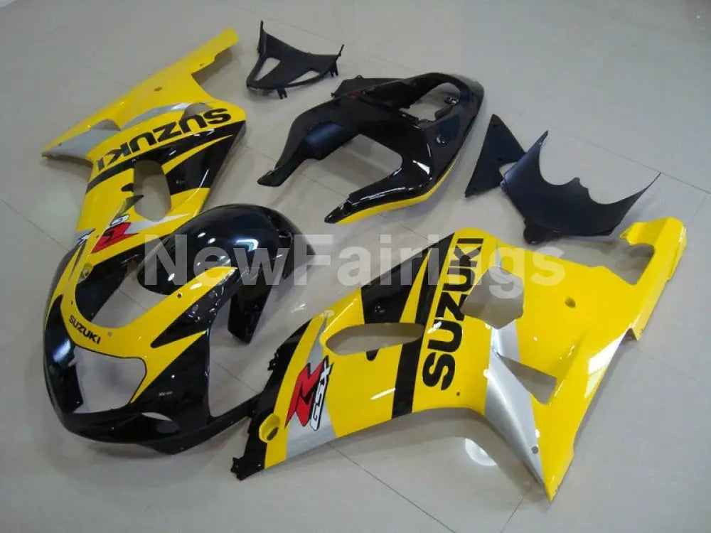 Yellow and Black Silver Factory Style - GSX-R750 00-03 Fairing Kit