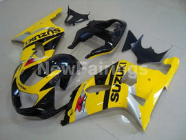 Yellow and Black Silver Factory Style - GSX-R750 00-03 Fairing Kit