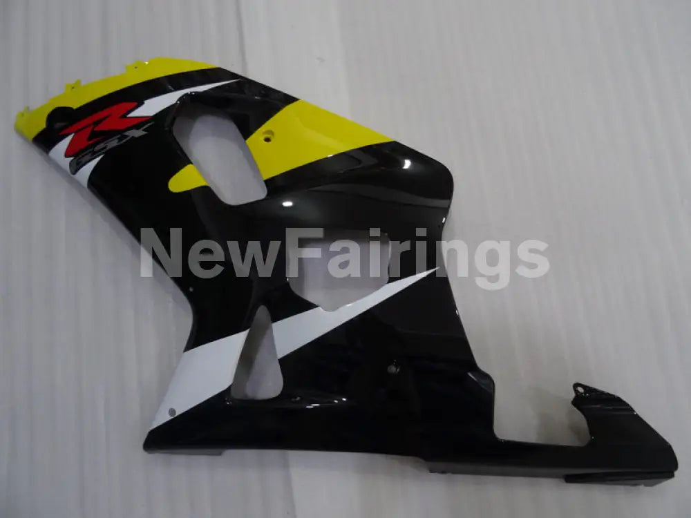 Yellow and Black White Factory Style - GSX-R750 00-03 Fairing Kit