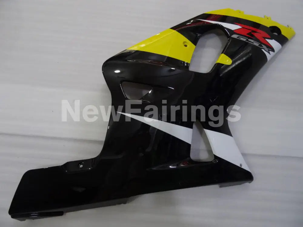 Yellow and Black White Factory Style - GSX-R750 00-03 Fairing Kit