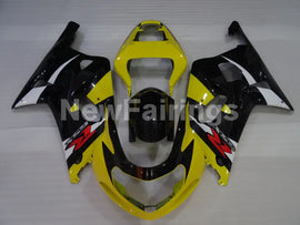 Yellow and Black White Factory Style - GSX-R750 00-03 Fairing Kit