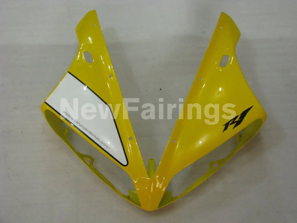 Yellow and Black White Factory Style - YZF-R1 04-06 Fairing Kit