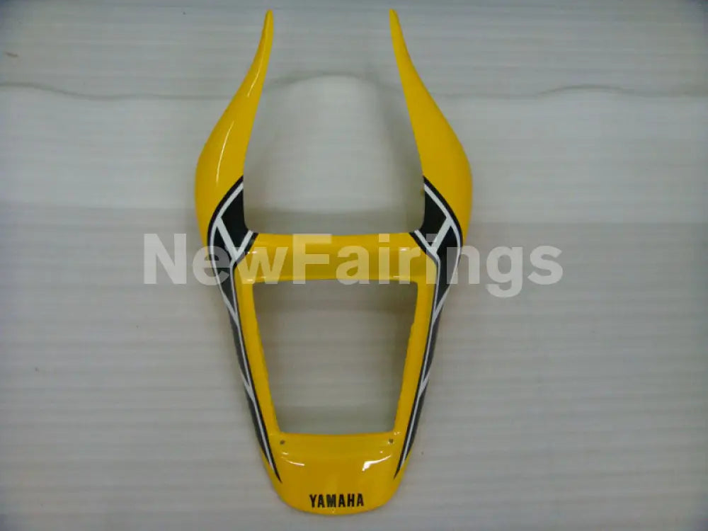 Yellow and Black White Factory Style - YZF-R6 98-02 Fairing Kit