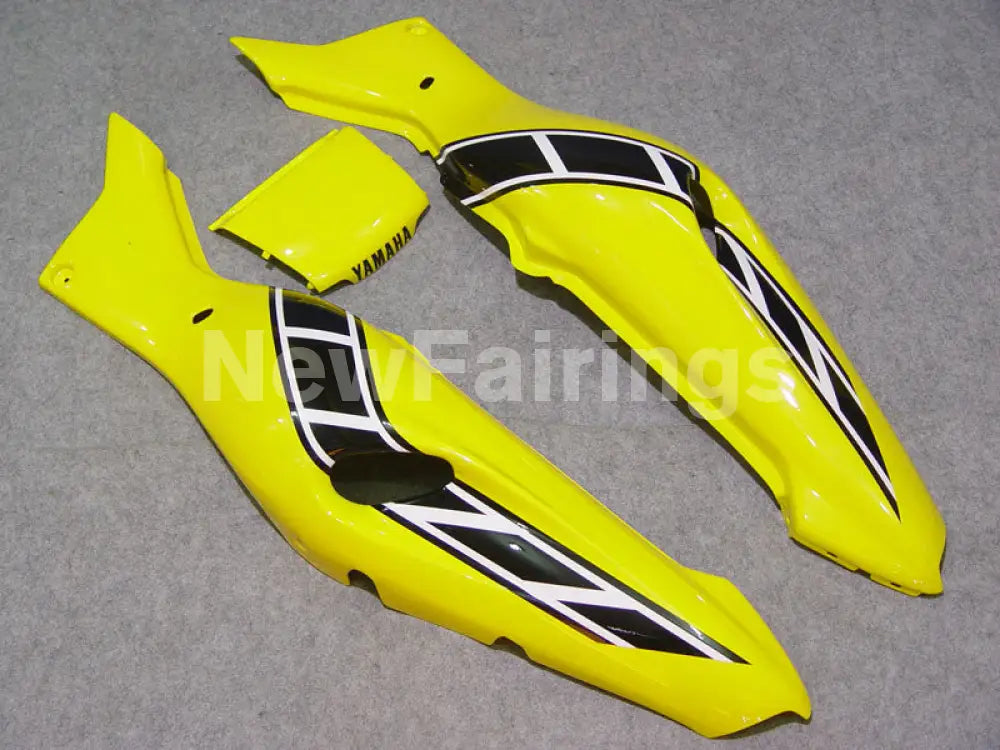 Yellow and Black White Factory Style - YZF1000R Thunderace 96-05 Fairing Kit