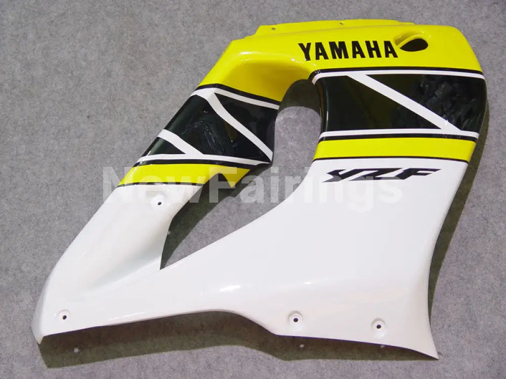Yellow and Black White Factory Style - YZF1000R Thunderace 96-05 Fairing Kit