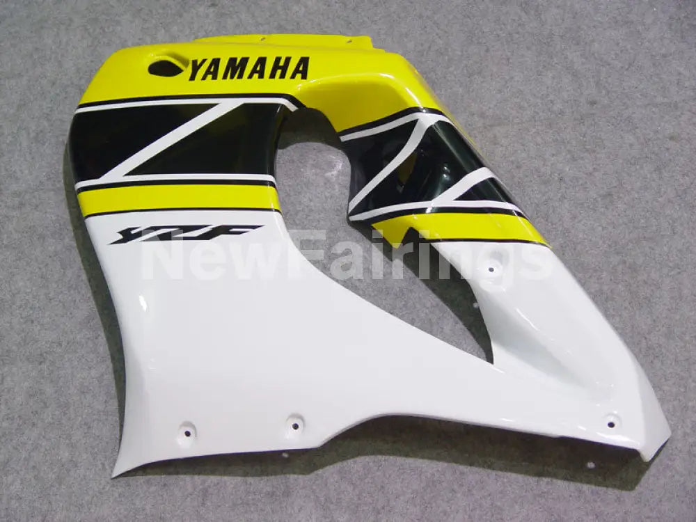 Yellow and Black White Factory Style - YZF1000R Thunderace 96-05 Fairing Kit