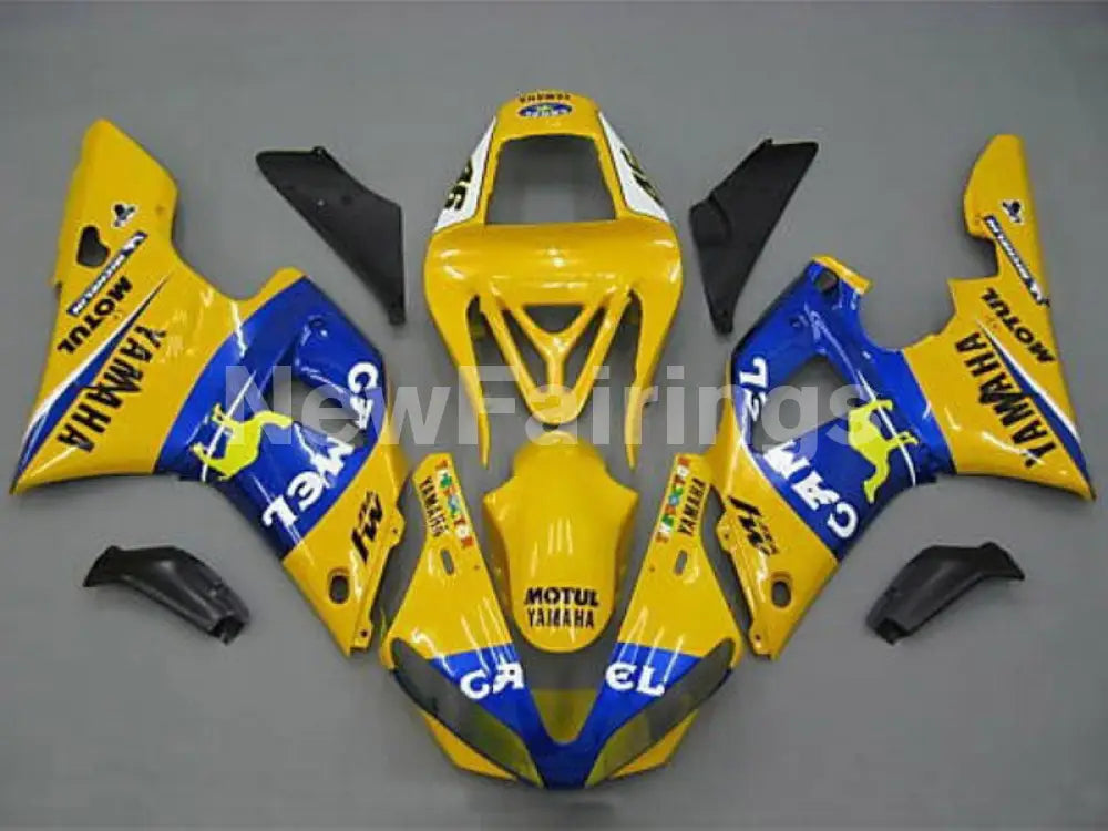 Yellow and Blue Camel - YZF-R1 00-01 Fairing Kit