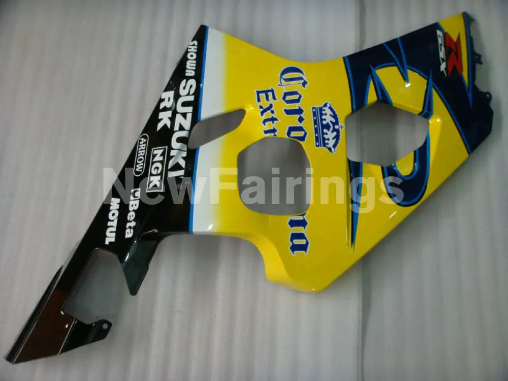 Yellow and Blue Corona - GSX-R600 04-05 Fairing Kit